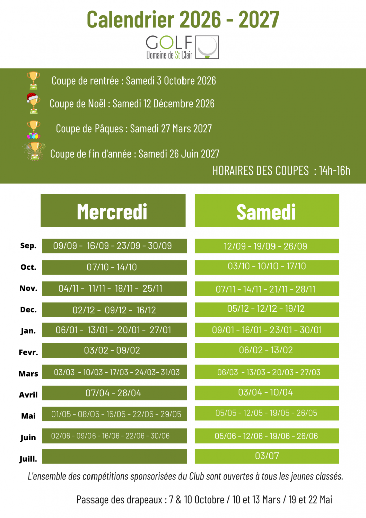 Calendrier 2024 - 2025 (2)